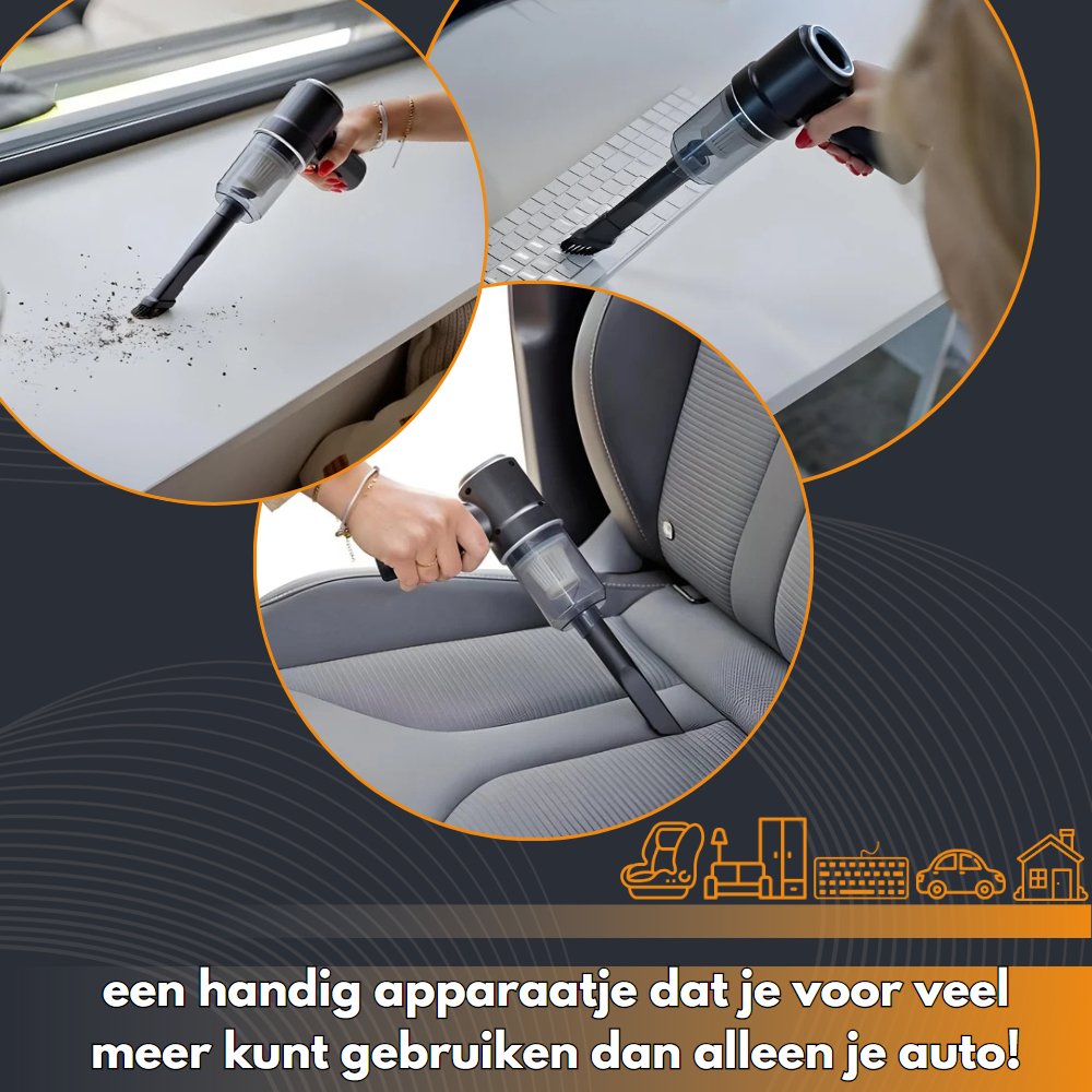 QuickClean Autostofzuiger - Seekn Nederland - Apple CarPlay - Autogadgets